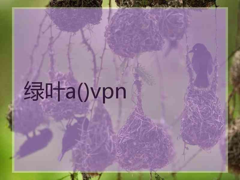 绿叶a()vpn