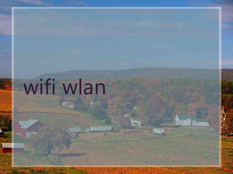 wifi wlan