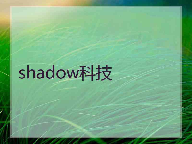 shadow科技