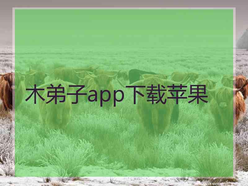 木弟子app下载苹果