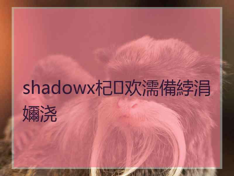 shadowx杞欢濡備綍涓嬭浇