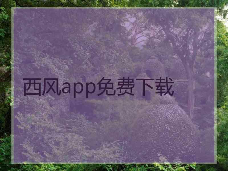 西风app免费下载