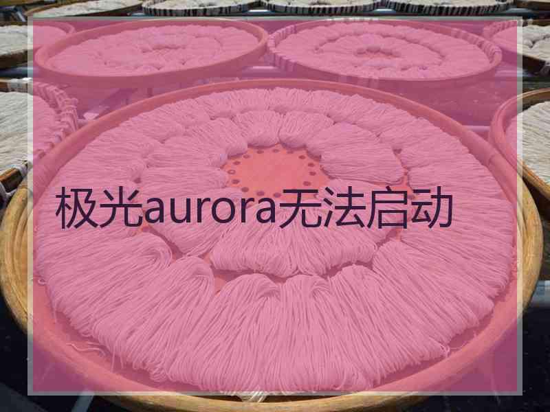 极光aurora无法启动