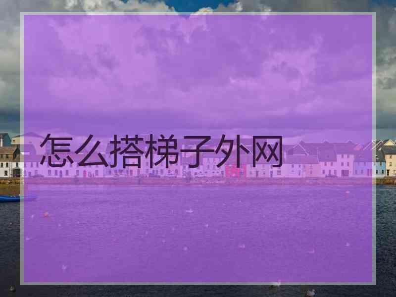 怎么搭梯子外网