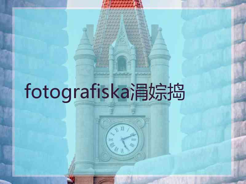 fotografiska涓婃捣