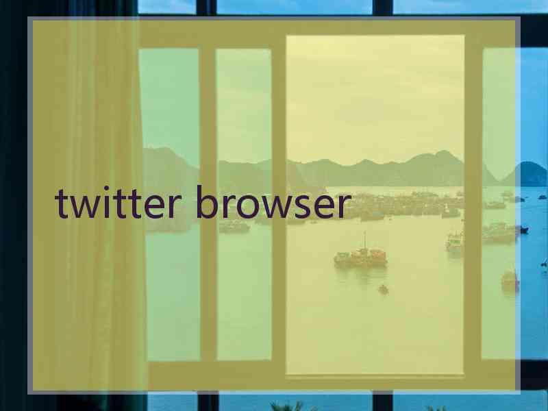 twitter browser