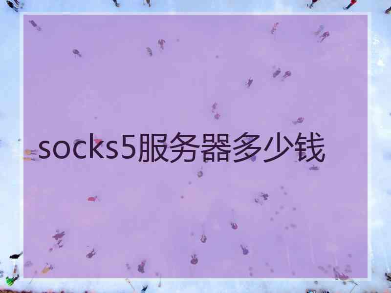 socks5服务器多少钱