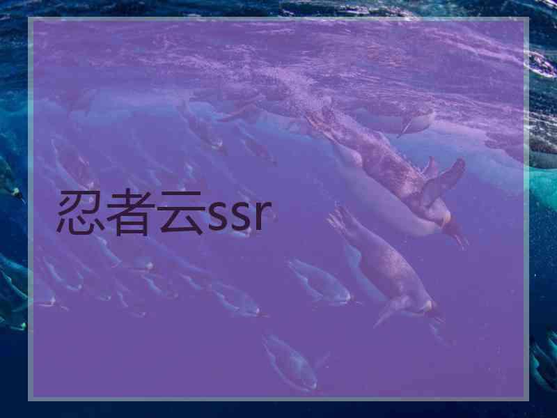 忍者云ssr