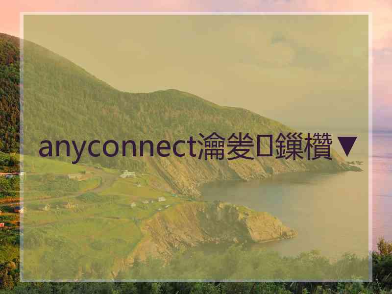 anyconnect瀹夎鏁欑▼