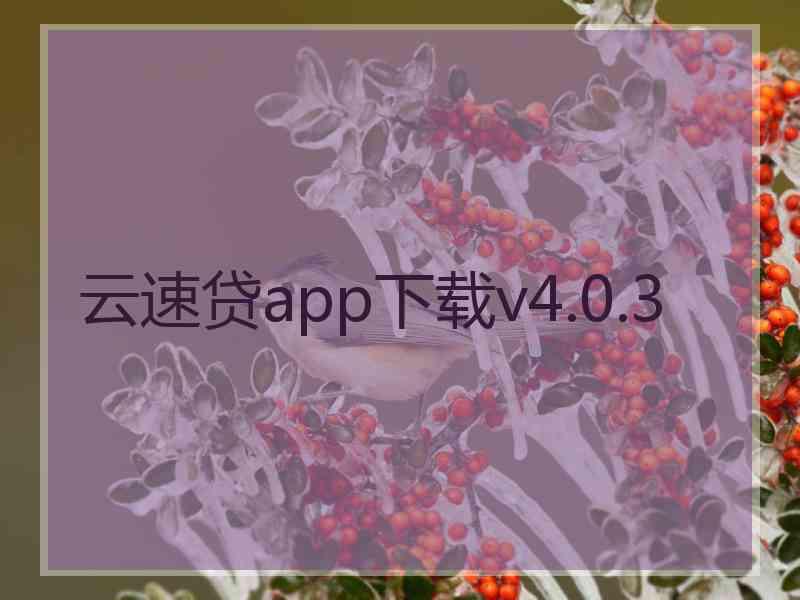 云速贷app下载v4.0.3