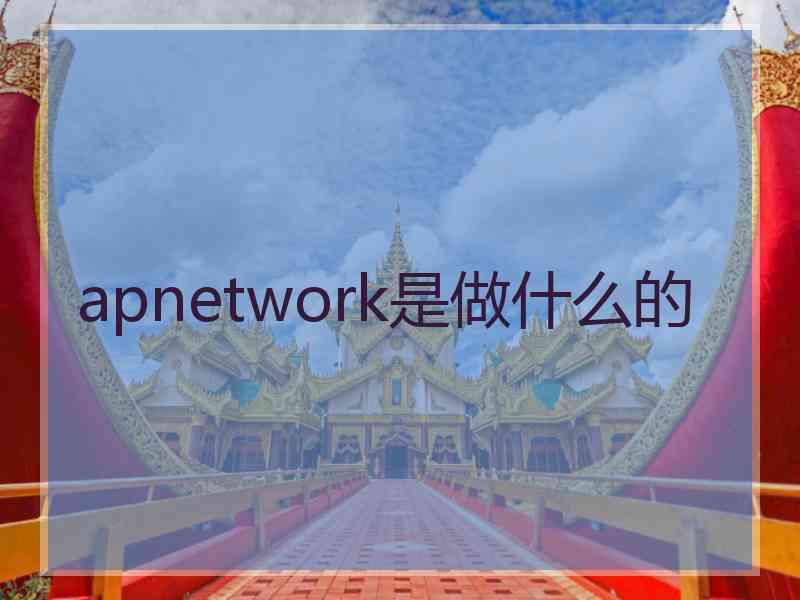 apnetwork是做什么的