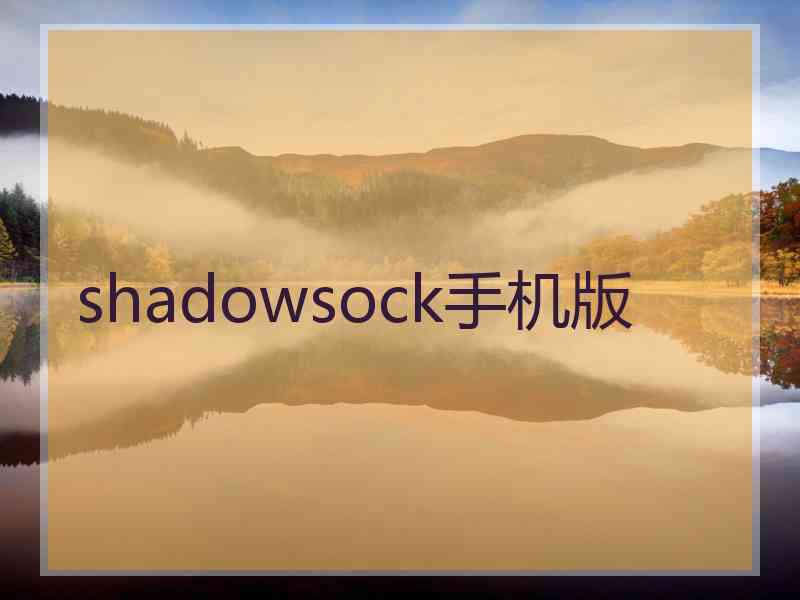 shadowsock手机版