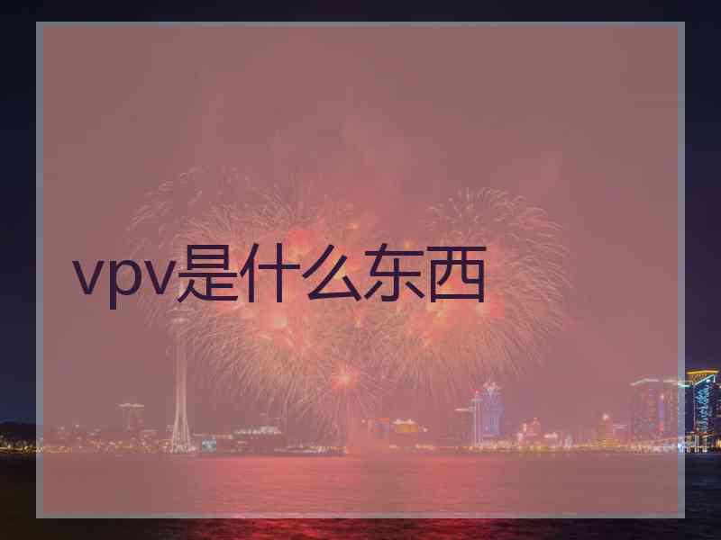 vpv是什么东西