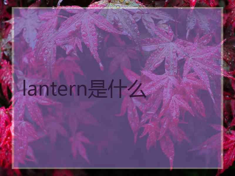 lantern是什么