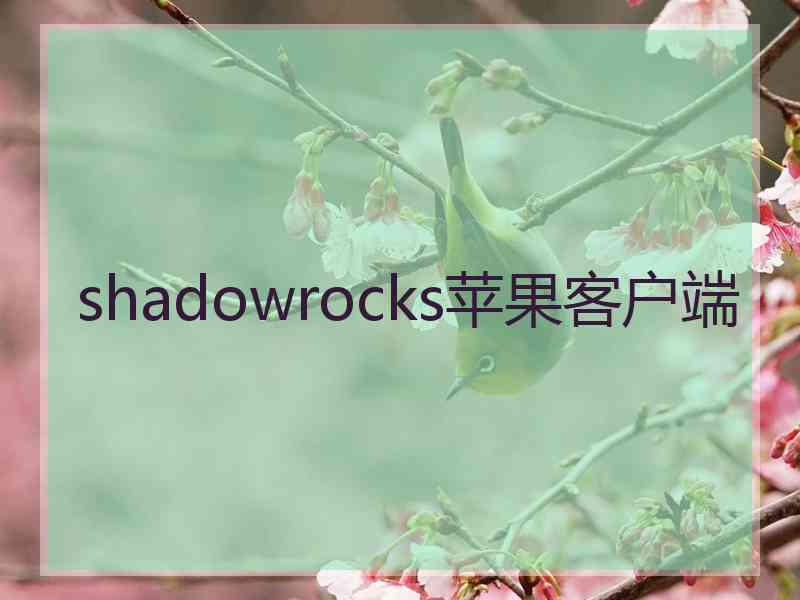shadowrocks苹果客户端