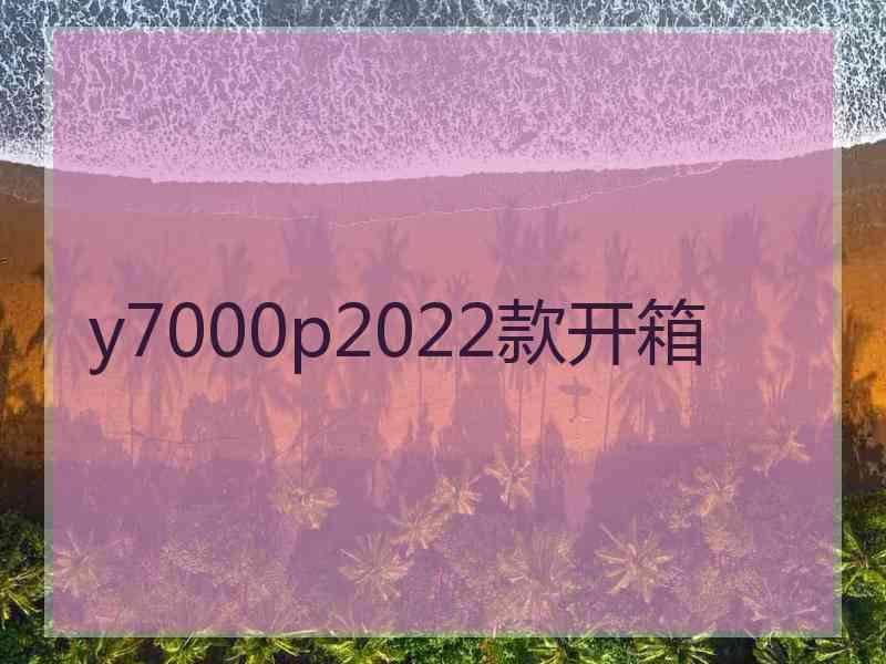 y7000p2022款开箱