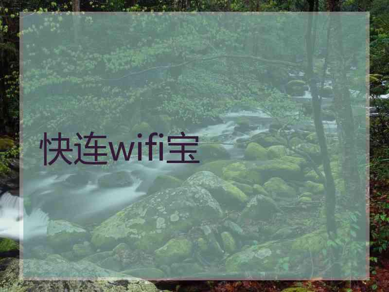 快连wifi宝