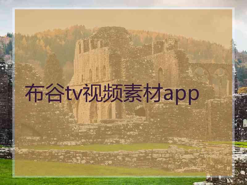 布谷tv视频素材app