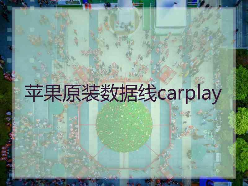 苹果原装数据线carplay