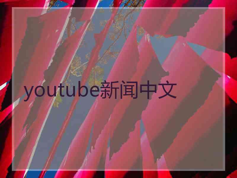 youtube新闻中文