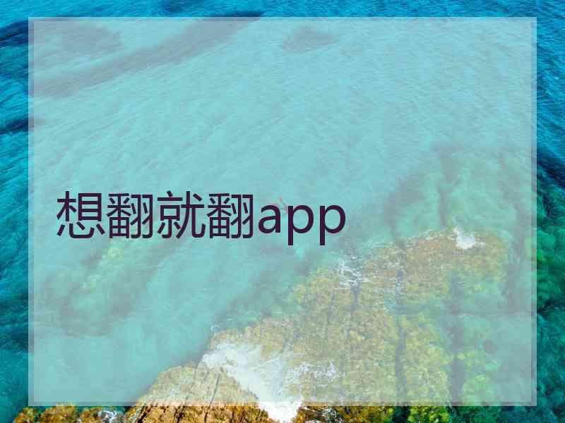 想翻就翻app