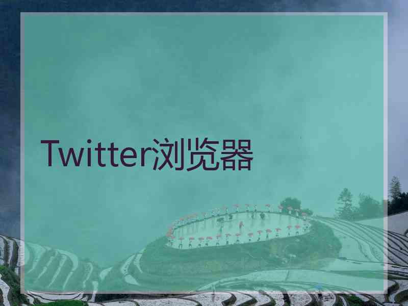 Twitter浏览器