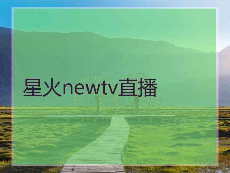 星火newtv直播