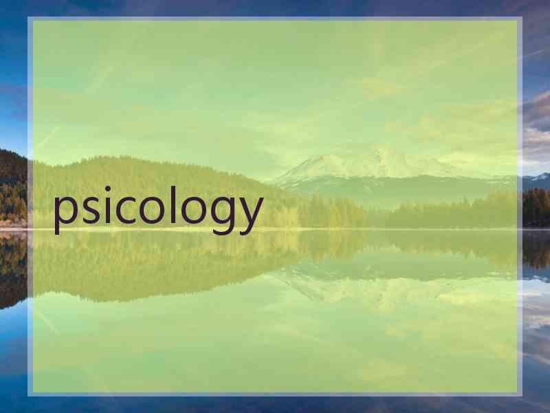 psicology