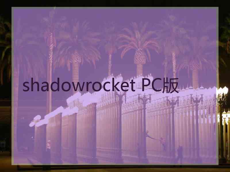 shadowrocket PC版