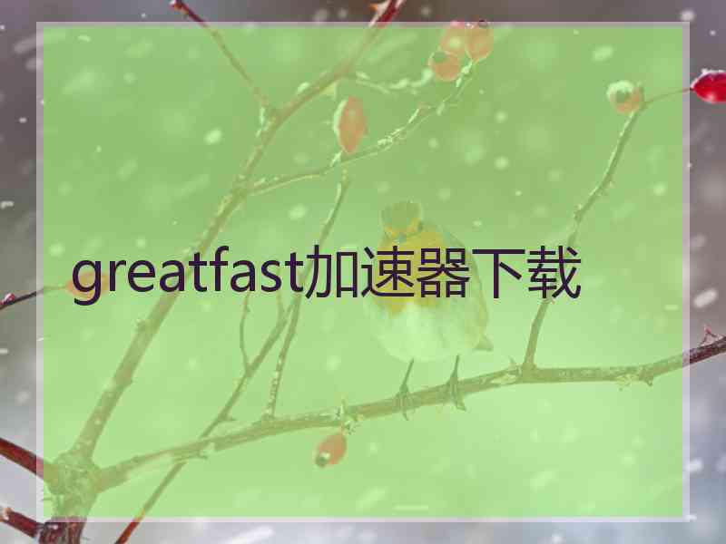 greatfast加速器下载