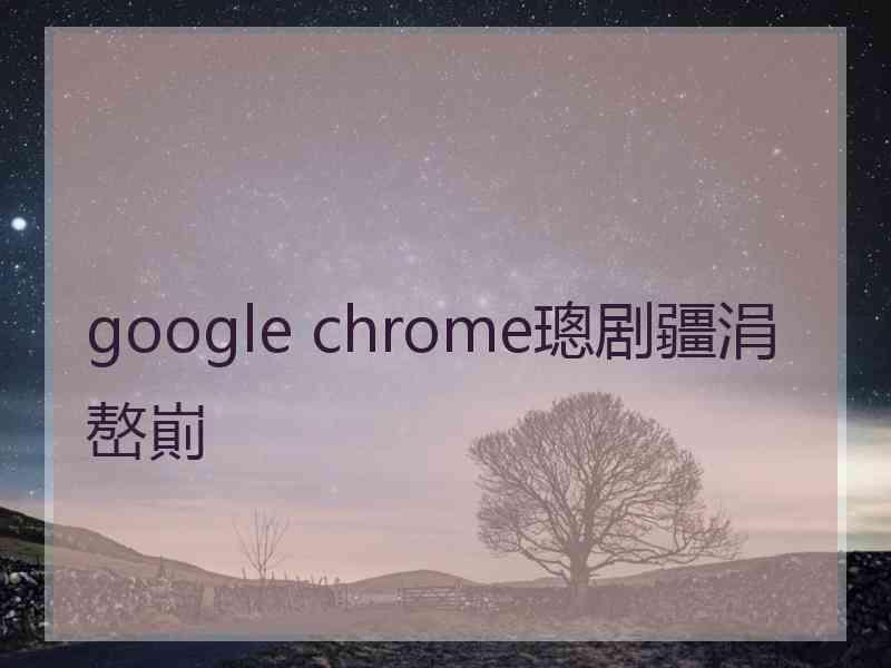 google chrome璁剧疆涓嶅崱