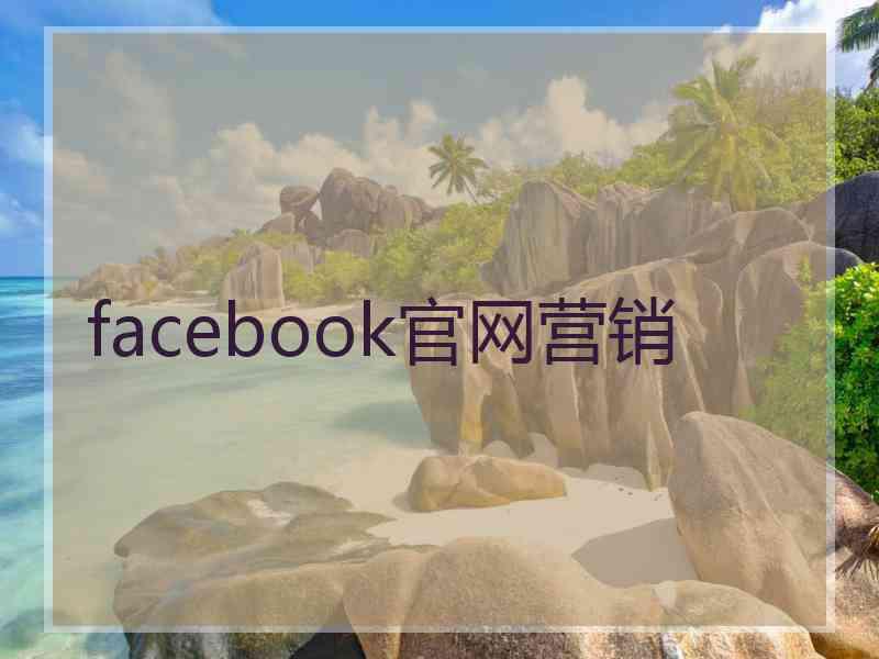 facebook官网营销