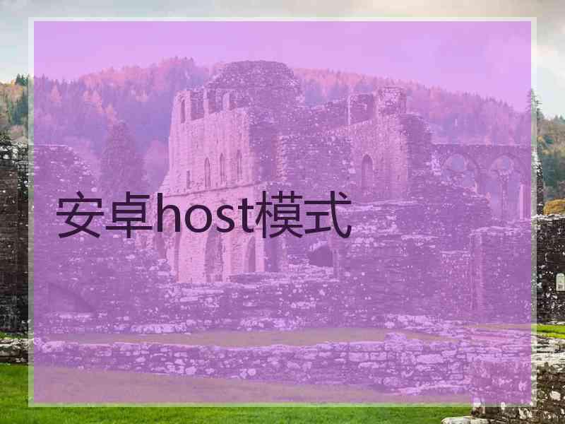 安卓host模式