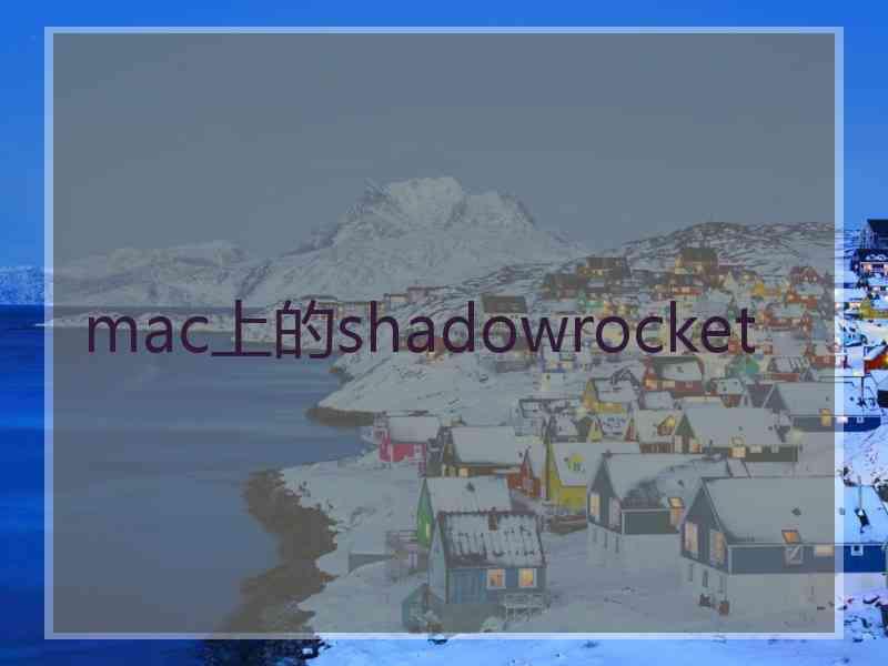 mac上的shadowrocket