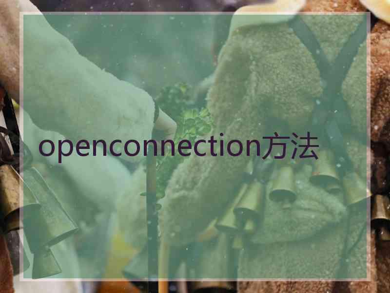 openconnection方法