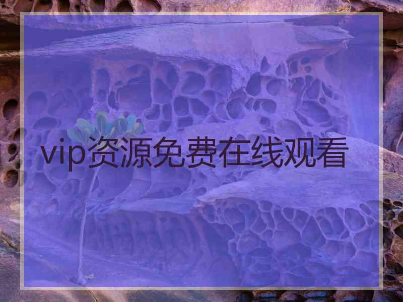 vip资源免费在线观看