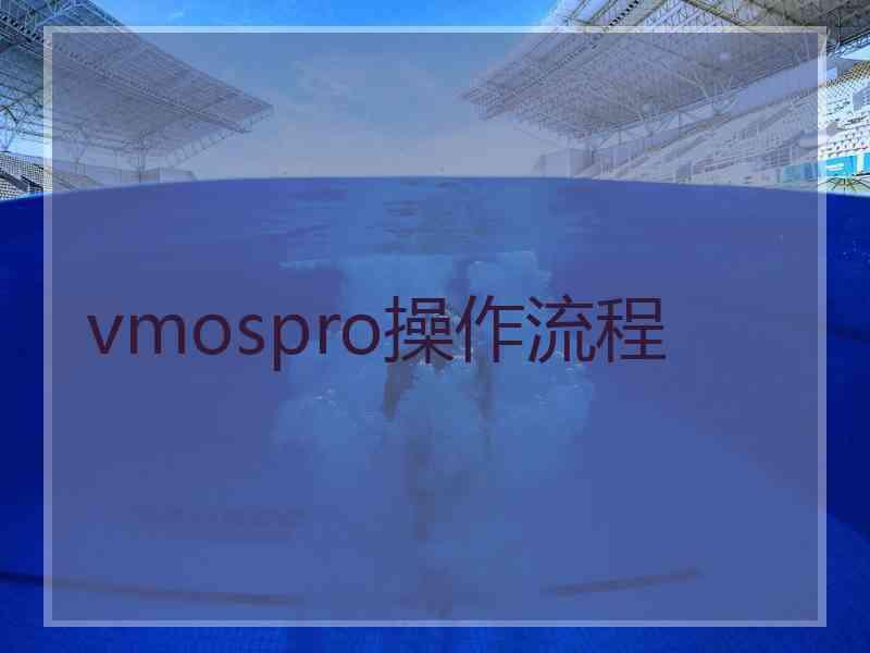 vmospro操作流程