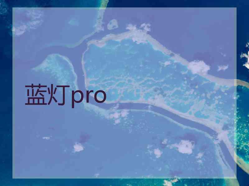 蓝灯pro