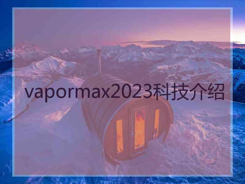 vapormax2023科技介绍