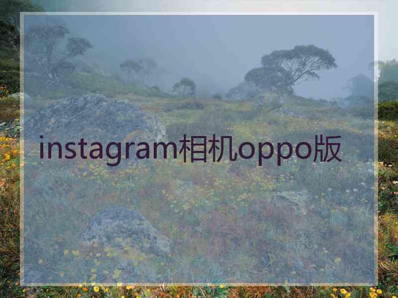 instagram相机oppo版