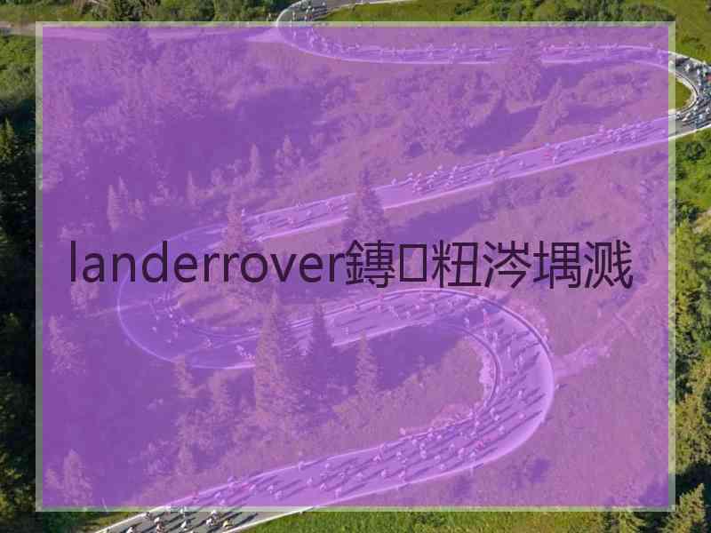 landerrover鏄粈涔堣溅