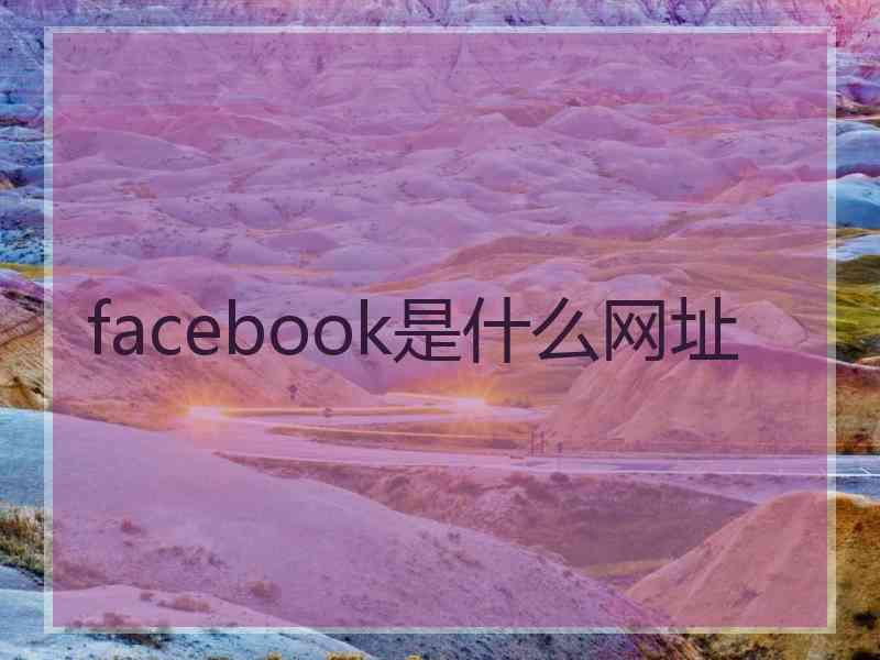 facebook是什么网址