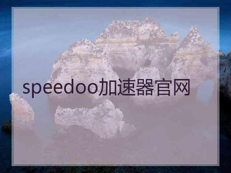 speedoo加速器官网