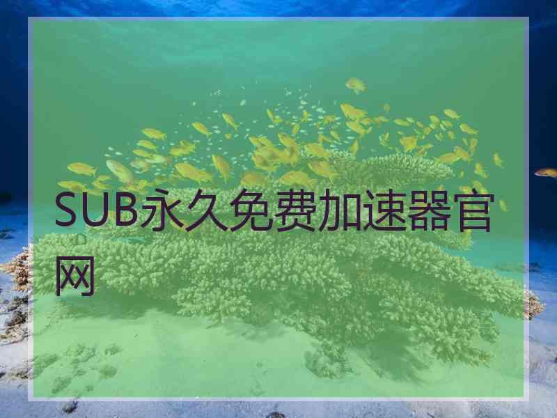 SUB永久免费加速器官网