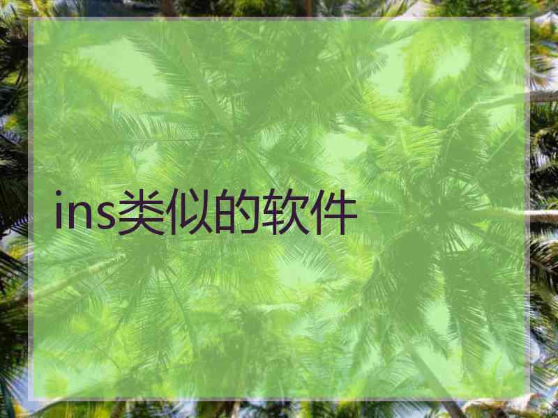 ins类似的软件