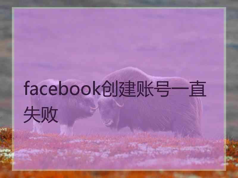 facebook创建账号一直失败