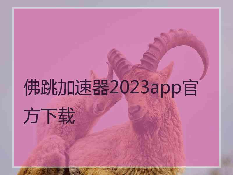 佛跳加速器2023app官方下载