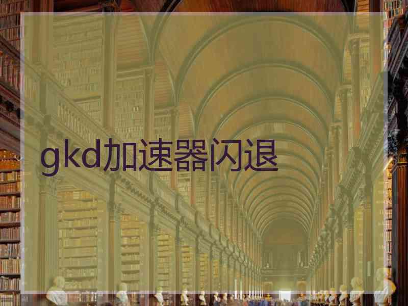 gkd加速器闪退