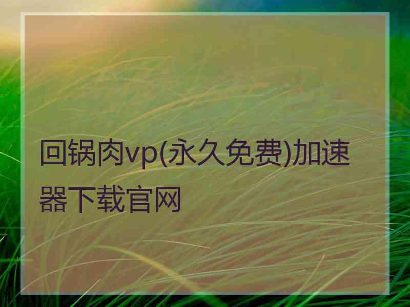 回锅肉vp(永久免费)加速器下载官网