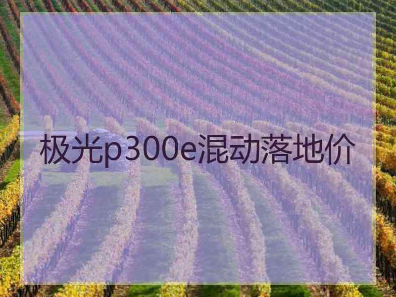 极光p300e混动落地价